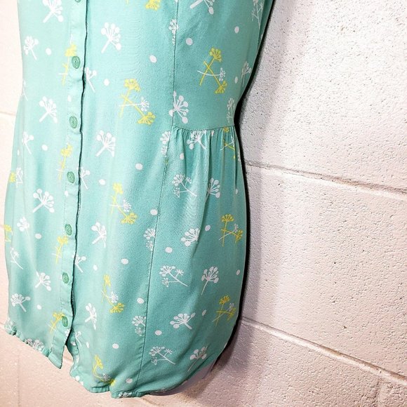 Modcloth Steadfast Sojourn Sleeveless Top Mint - Picture 3 of 11